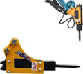 Excavator Hydraulic Breaker, Mini Excavator Hydraulic Hammer Breaker Attachment with Nitrogen Toolbox,Small Digger for .08-3.5 ton Concrete Breaker Attachment Drilling Tool