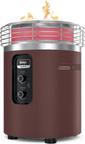 Ninja Fireside360 Outdoor Heater & Fire Pit | 3 Modes: Flame & Heat | Portable for Patio, Deck, Camping, Easy Control Smokeless Flame | Push to Start Ignition | Brown | OF101BR1