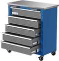 LARBANKE 5-Drawer Rolling Tool Chest,Tool Cabinet on Wheels with Keyed Locking System and Drawer Liners,Tool Chest with Link Buckle and can be Combined to Large Cabinet Set,for Warehouse,Garage