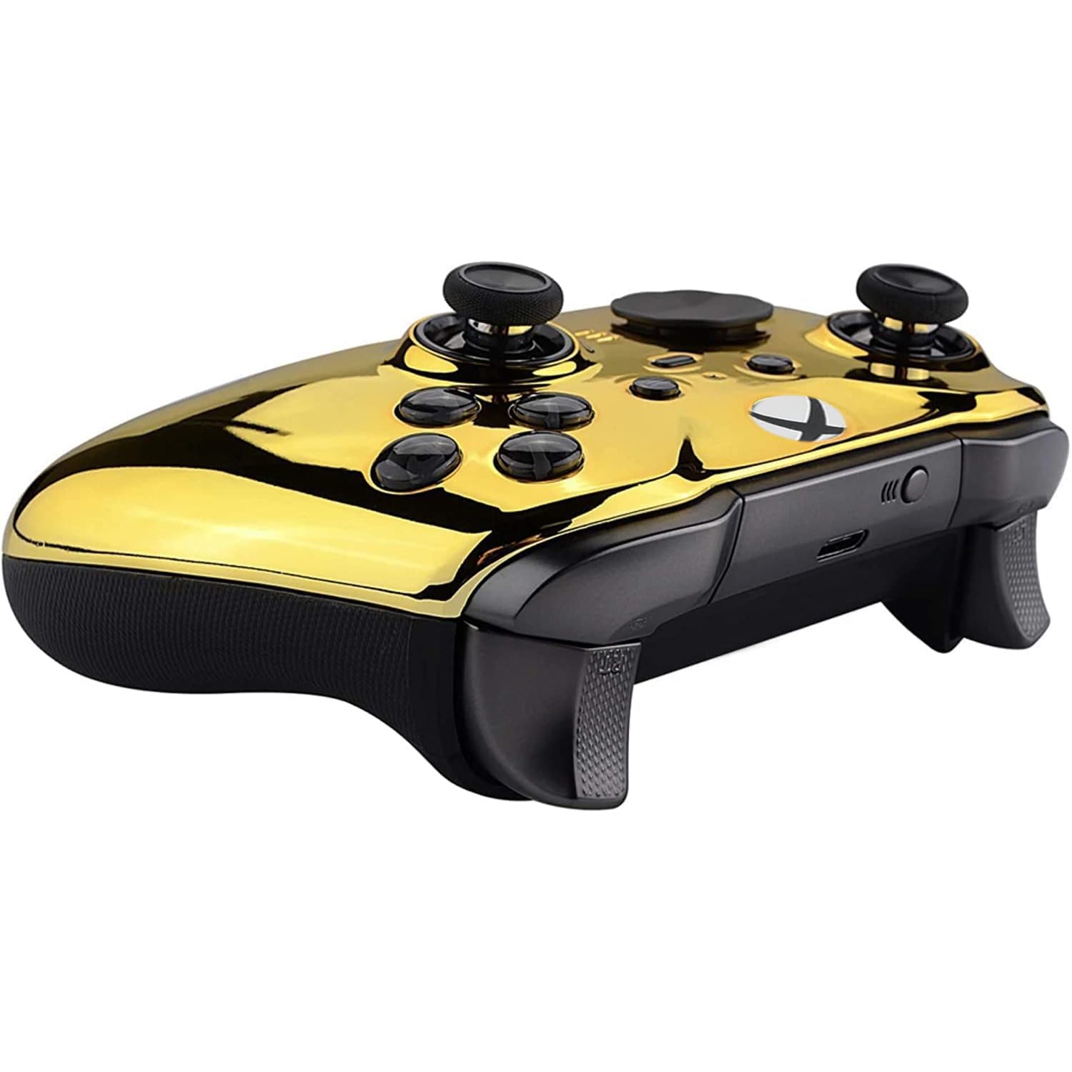 Custom Controllerzz Elite Series 2 Controller Compatible With Xbox One, Xbox Series S and Xbox Series X (Gold Chrome)