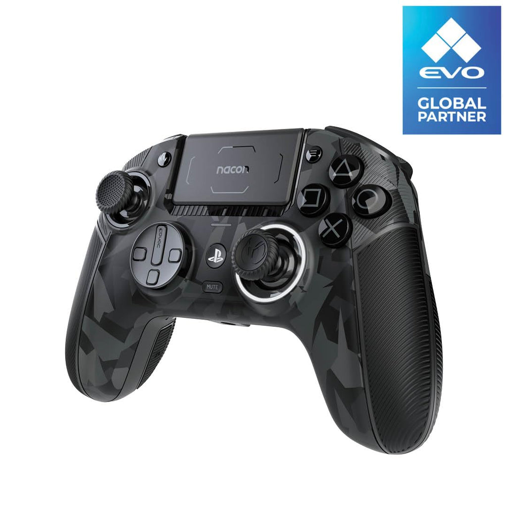 NACON Revolution 5 Pro Officially Licensed PlayStation Wireless Gaming Controller for PS5 / PS4 / PC - Hall Effect, Trigger Stops, Mappable Buttons, Bluetooth Audio - Urban Camo