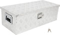 SCITOO 30 Inch Heavy Duty Truck Bed Tool Box,Aluminum Crossover Diamond Plate Storage for Most Full Size Pickups,Lockable Weatherproof Chest,Fits 30' Truck Beds,Easy Access to Load and Unload