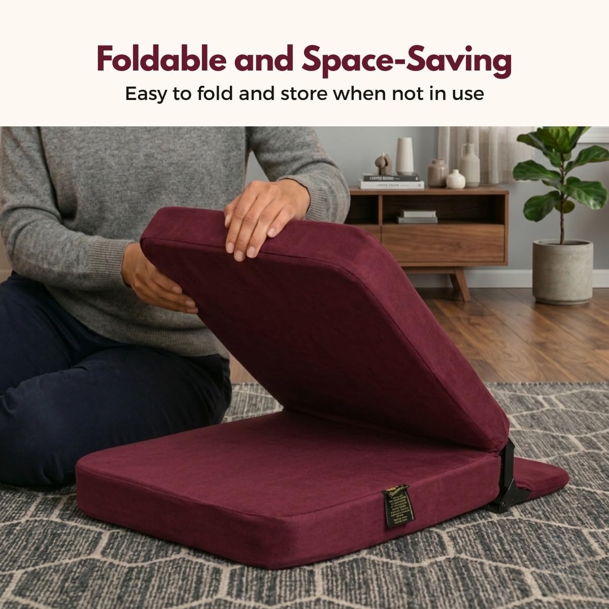Friends Of Meditation Back Jack Meditation and Yoga Chair (18 X 18 Inch)