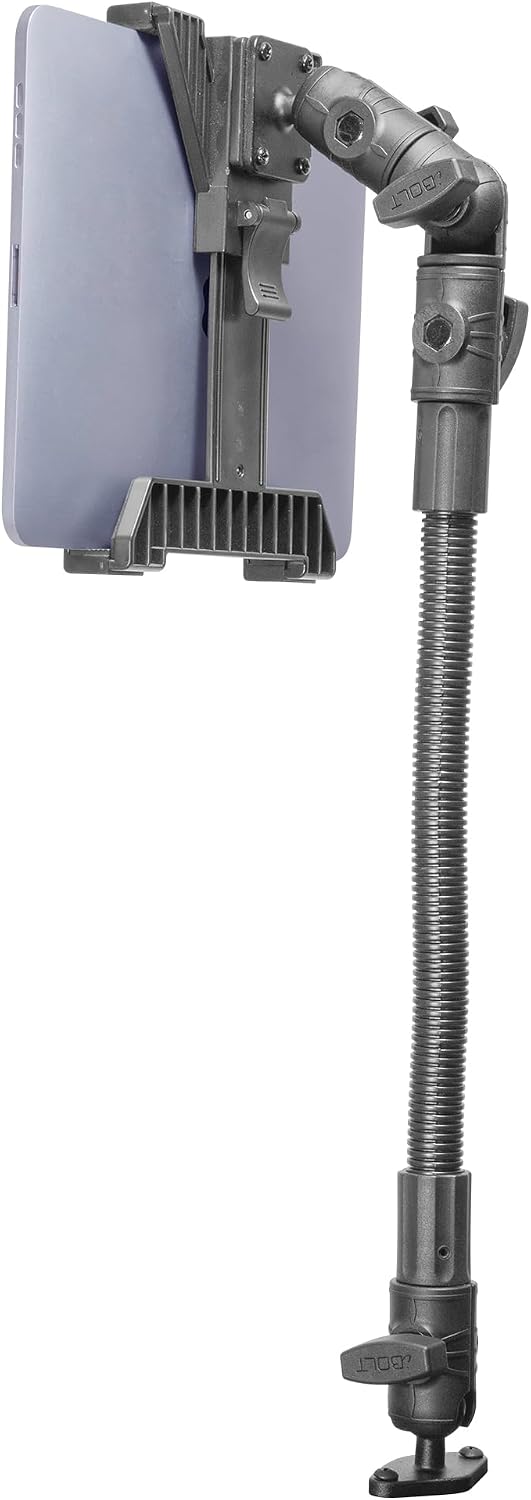 iBOLT TabDock AccessiBOLT Seat Track- for 7 to 10 inch Screen Tablets- Great for Wheelchairs, Rehab Chairs, and Mobility Devices with a Track System