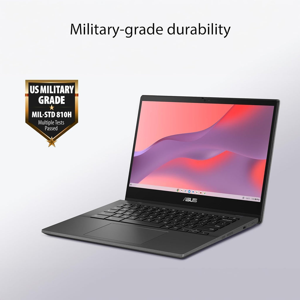 ASUS Chromebook Touchsceen Laptop - 14 inch FHD Display - Intel Core 3-N355 Beat i3-1215U - 8GB RAM| 256GB Storage +128GB SSD - Goole AI Laptop - School Students - Kids 8-12