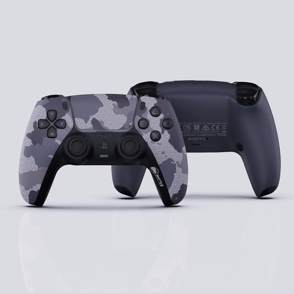 Battle Beaver Basic Pick Controller for PS5 with Rumbles In, TMR, X/O Rear Buttons, Carrying Case Grey Camo [video game] [video game] [video game] [video game]