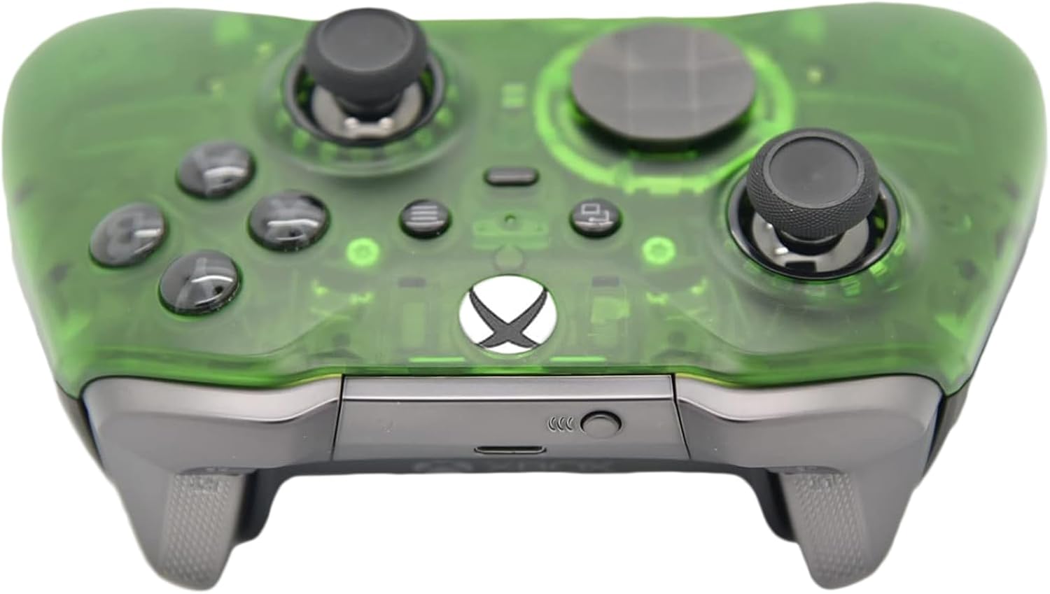 Elite 2 Custom Controller for PC, Windows 10+ Series X/S & One (Clear Green)