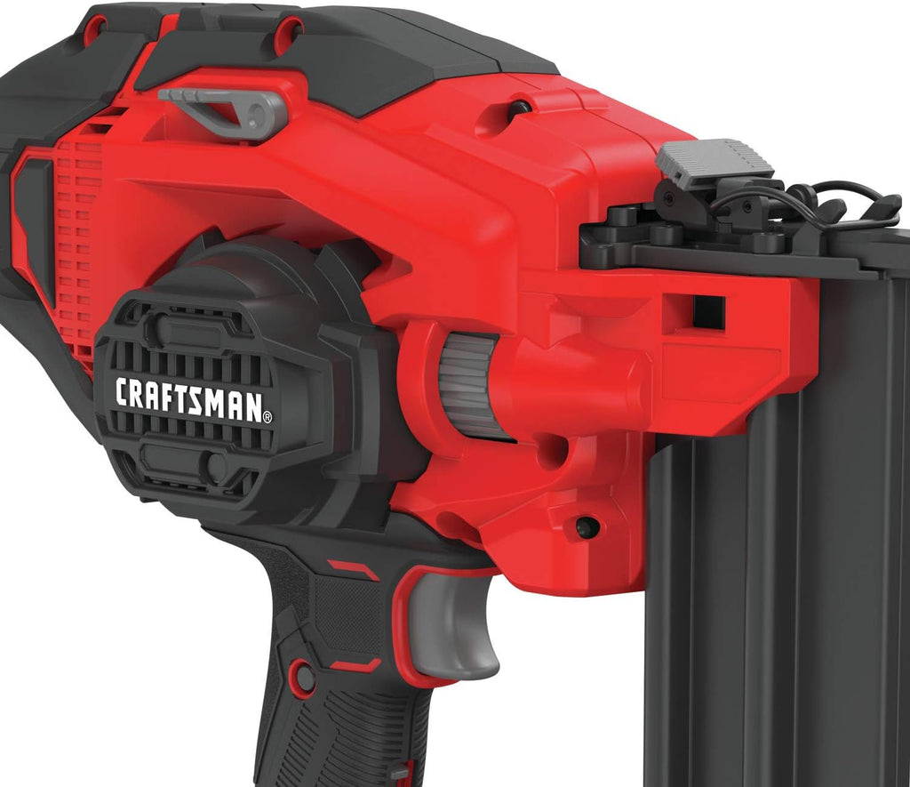 CRAFTSMAN V20 Cordless Brad Nailer, 18 Gauge Nail Gun, with Battery and Charger (CMCN618C1)