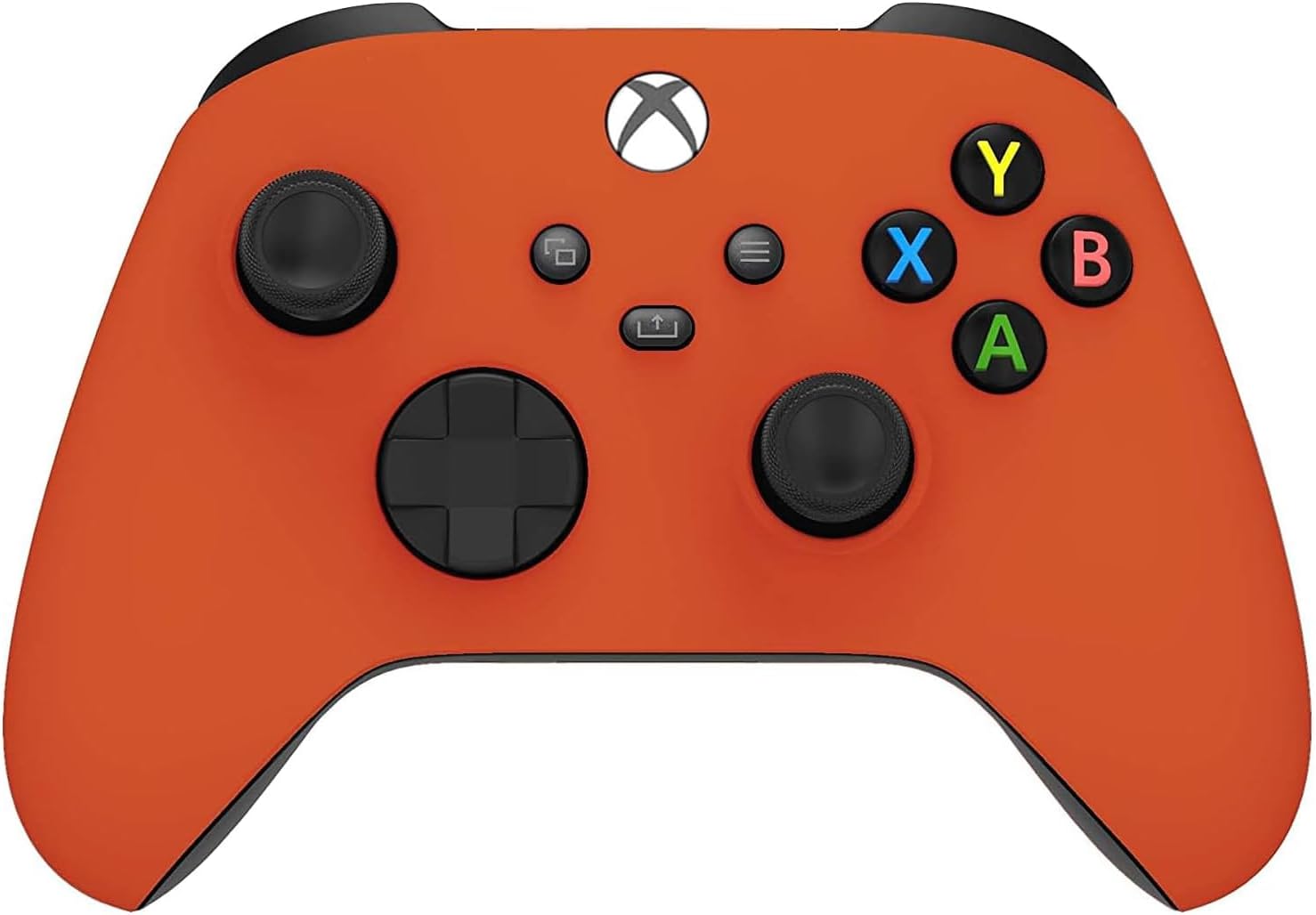 Custom Controllerzz Wireless Controller for Microsoft Xbox Series X/S & Xbox One - Soft Touch Feel - Custom Xbox Series X/S Controller (X/S Orange)