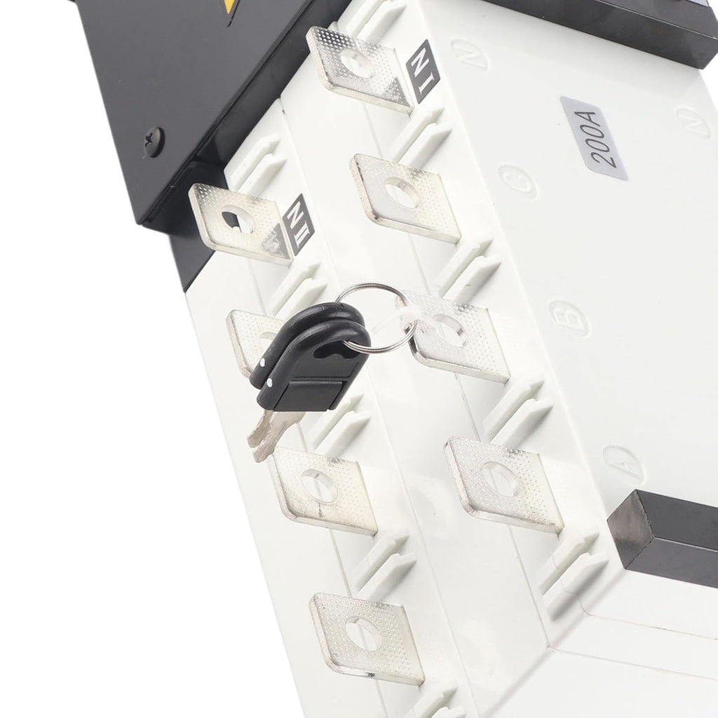 Generator Transfer Switch Isolated 2in 1out Mechanical Interlock Design Power Automatic Transfer Switch AC400V 250A (200A)