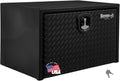 Buyers Products 1702503 Black Steel Underbody Truck Box - Weatherproof Storage Container with Aluminum Diamond Tread Door & Compression Latch, 18 x 18 x 30 Toolbox for Trucks and Trailers, Made in USA