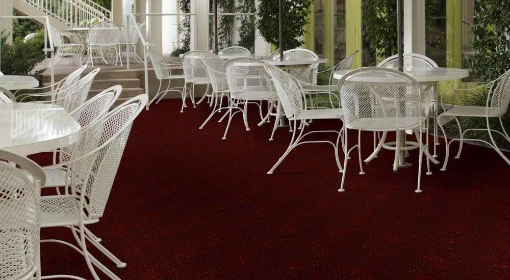KOECKRITZ Bandana Red Black Indoor - Outdoor Artificial Grass Turf Area Rugs. Lightweight and Flexible for Easy Portability. Many (5' x 7')