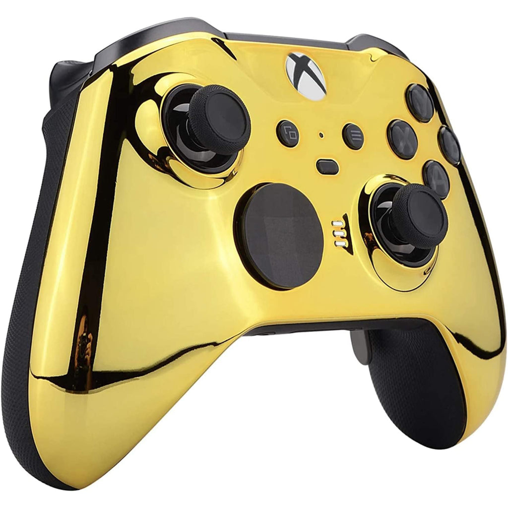Custom Controllerzz Elite Series 2 Controller Compatible With Xbox One, Xbox Series S and Xbox Series X (Gold Chrome)