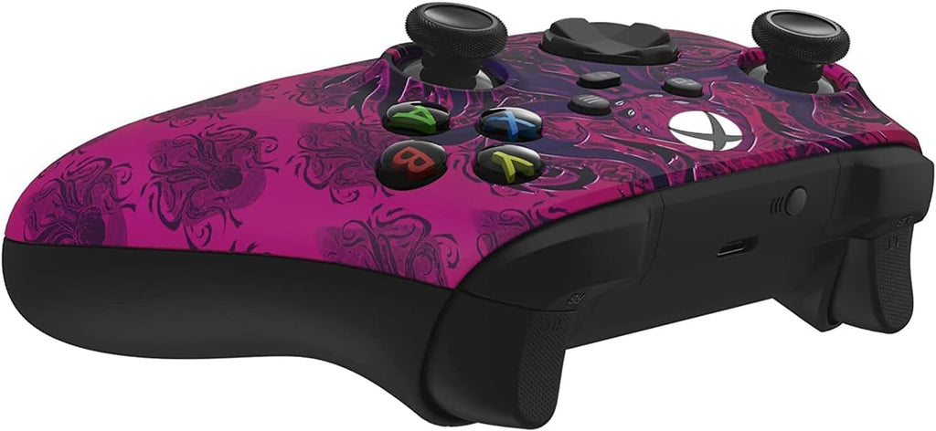 Custom Controllerzz Wireless Controller for Microsoft Xbox Series X/S & Xbox One - Soft Touch Feel - Custom Xbox Series X/S Controller (X/S Purple Monster)