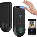 Lockin Veno Pro Smart Deadbolt Lock with 2K 180° Security Camera & Video Doorbell, AI Local Storage, Palm Vein & Fingerprint Keyless Entry, Front Door Smart Lock with Built-in Wi-Fi, App Control