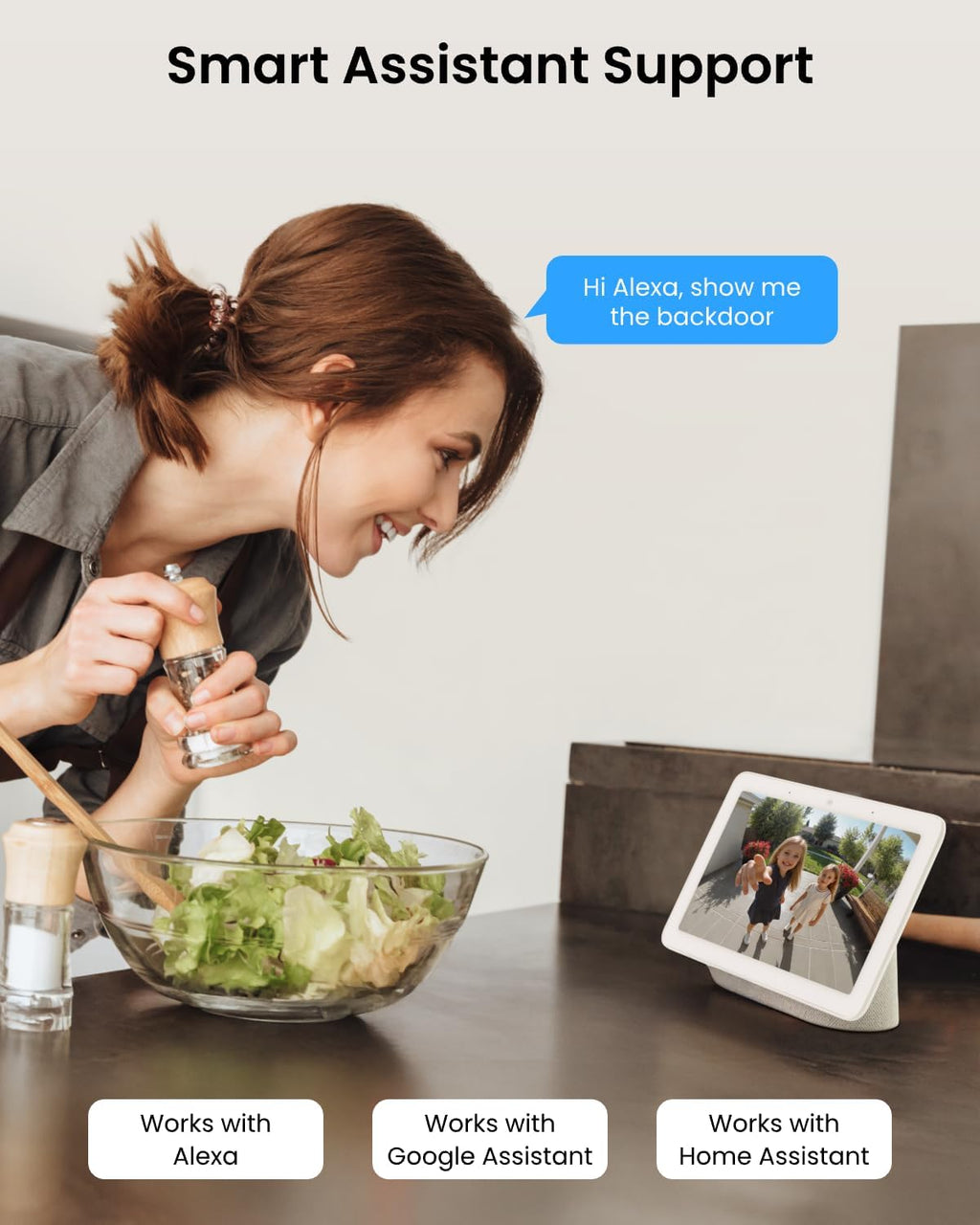 REOLINK Video Doorbell WiFi with Lumus Bundle, 2K Doorbell Camera, 2K Spotlight Camera, Local Storage, Chime Included