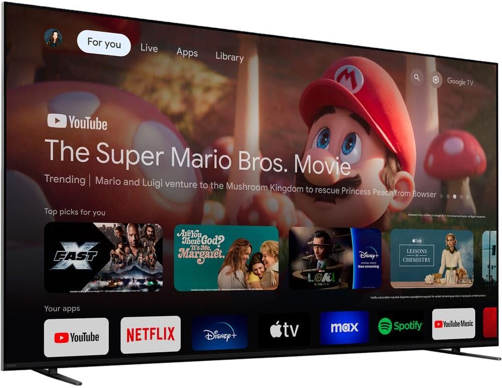Sony K75XR70 BRAVIA 7 75 inch 4K HDR Smart QLED Mini-LED TV 2024 Bundle with 2 YR CPS Enhanced Protection Pack