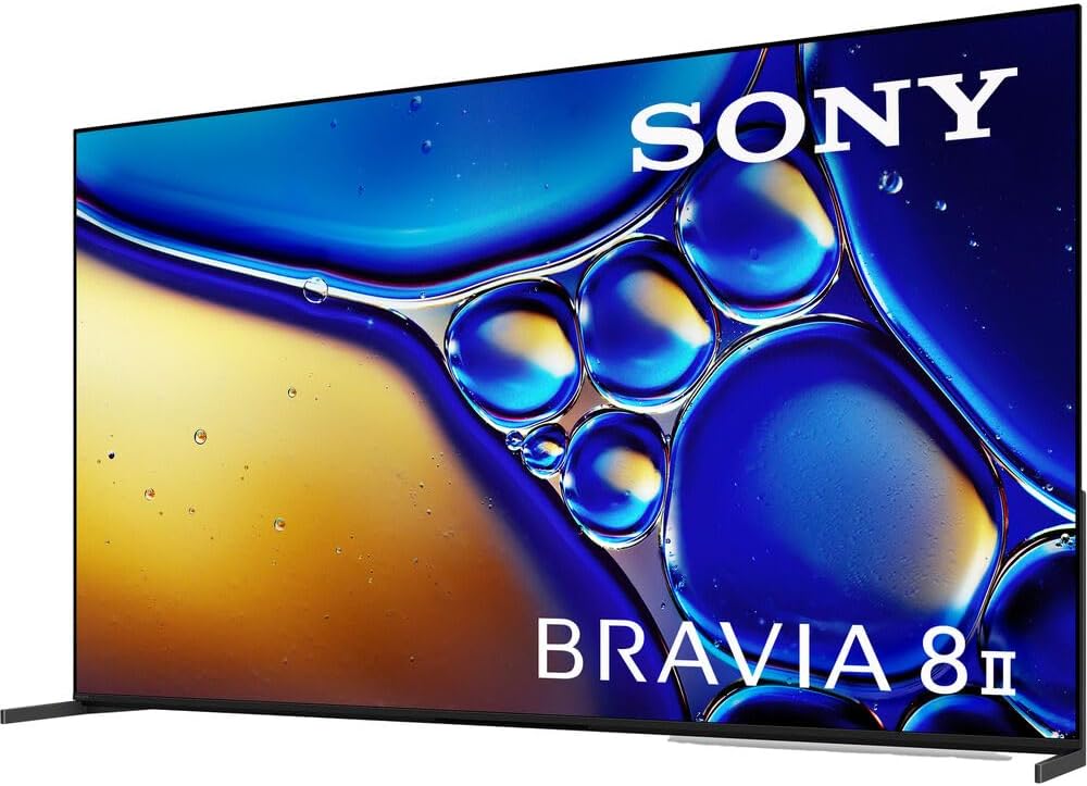 Sony K55XR80M2 BRAVIA 8 II 55 inch Class QD-OLED 4K HDR Google TV 2025 (Renewed) Bundle with Deco Gear 6FT HDMI 2.0 Cable and CPS Exclusive 26 Month Protection Pack (BEACH-CPS-26M3500)
