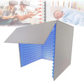 Portable Vocal Booth, Removable Sound Isolation Room, Desktop Soundproof Cover, for Microphone Recording Equipment Podcasts Singing Gaming and Broadcasting (Blue)