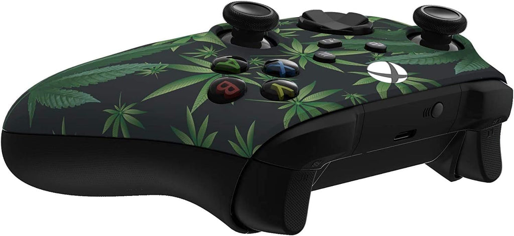 Custom Controllerzz Wireless Controller for Microsoft Xbox Series X/S & Xbox One - Custom Soft Touch Feel - Custom Xbox Series X/S Controller (X/S Weeds)