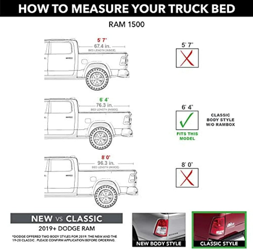 RealTruck Extang Solid Fold 2.0 Toolbox Hard Folding Truck Bed Tonneau Cover | 84430 | Fits 2009 - 2018, 19'-24' Classic Body 1500 Dodge Ram 1500/2500/3500 6' 4' Bed (76.3')