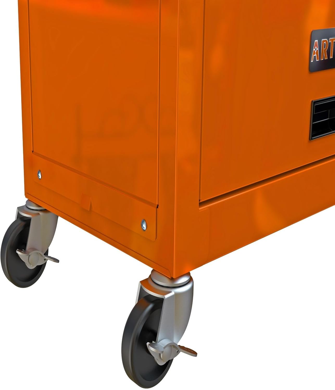 Rolling Tool Chest, 8 Drawers Rolling Tool Chest with Wheels, Portable Rolling Tool Box On Wheels, High Capacity Tool Chest Organizer for Garage, Workshop, Home Crafts Use Orange Color