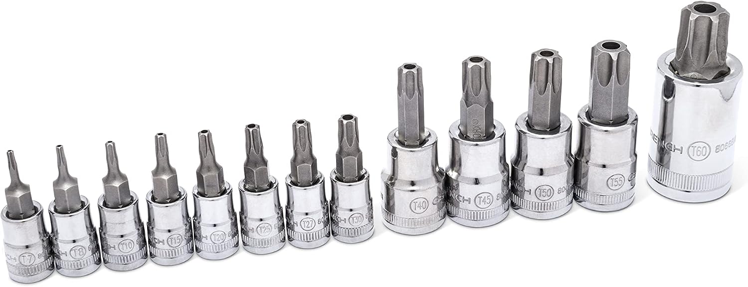 GEARWRENCH 49 Piece 1/4', 3/8', 1/2' Drive Torx Bit Socket Master Set - 89087
