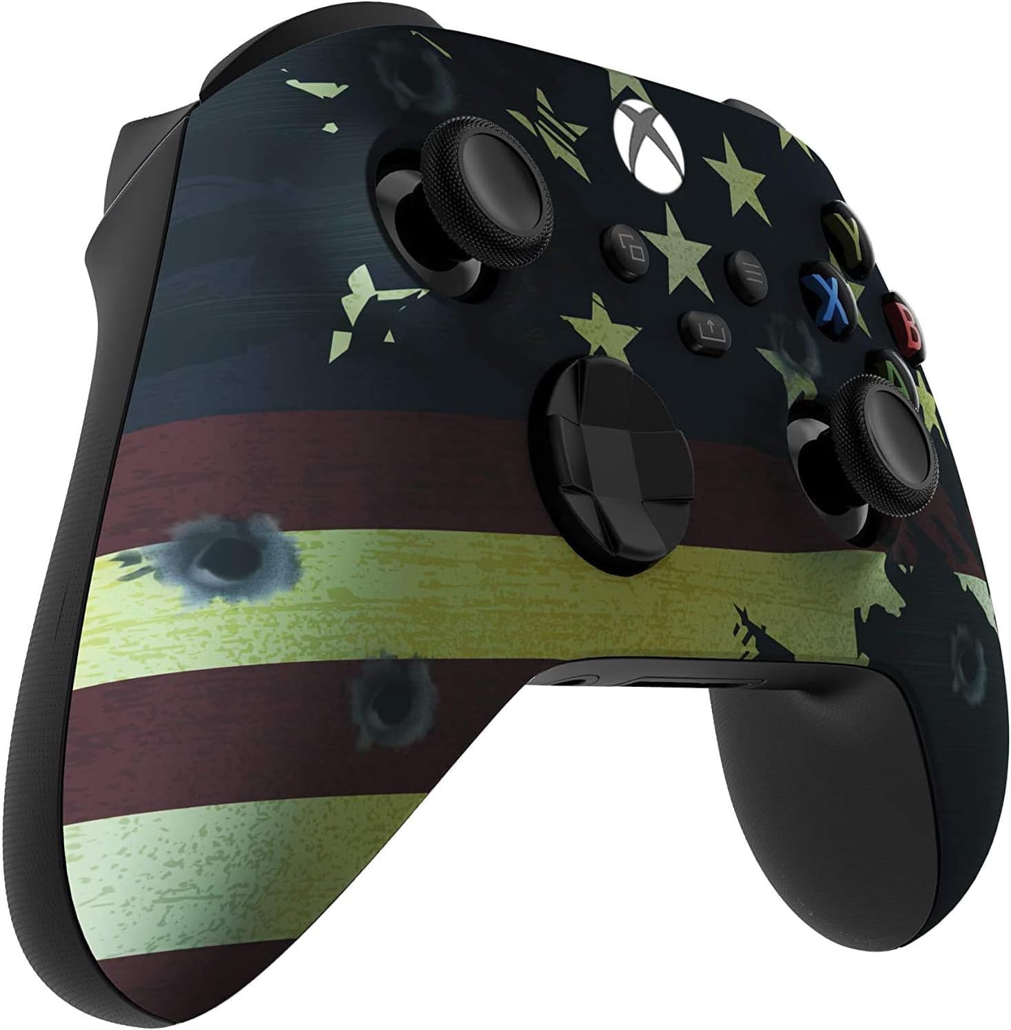 Custom Controllerzz Wireless Controller for Microsoft Xbox Series X/S & Xbox One - Custom Soft Touch Feel - Custom Xbox Series X/S Controller (X/S US Flag)