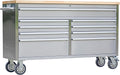 61 in Tool Chest, Tool Box Mobile 9 Drawers Storage Rolling Cabinet with Wheels Lock Key Locking System Drawer Liners for Garage Warehouse Repair Shop