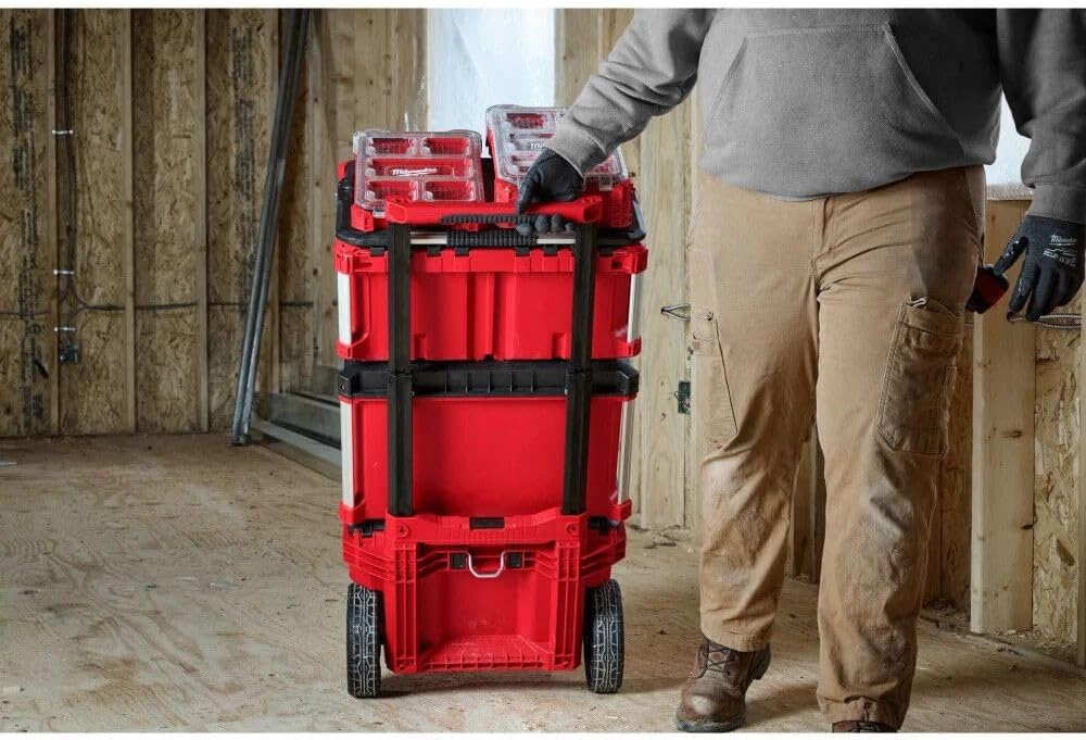 Milwaukee Electric - PACKOUT 10 Compact Portable Tool Box with ADJUSTA