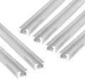 POWERTEC 71379-P6 Heavy Duty 48' Aluminum T-Track | Specialized T Slot Track Mounting for 3/8' Hex Bolt and POWERTEC T Bolt 1/4'-20 and 5/16'-18, 6 PK