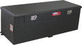 RDS Aluminum Auxiliary Fuel Tank Toolbox Combo - 60-Gallon, Rectangular, Black Diamond Plate, Fuel Filler Shroud, Model Number 72743PC