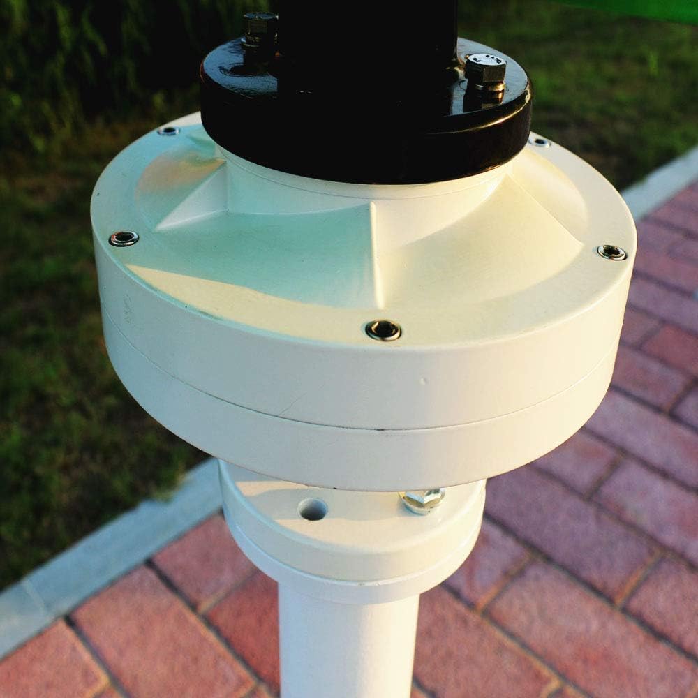 600W Vertical Wind Turbine Permanent Magnet Generator 3 Phase 12V 24V 48V Vertical Axis Coreless Wind Power (12V Without Controller, Orange)
