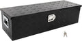SCITOO 39 Inch Truck Bed Tool Box,Aluminum Heavy Duty Diamond Plate Crossover Storage for Most Full Size Pickups,Lockable Weatherproof Chest,Fits 39' Truck Beds,Easy Access to Load and Unload