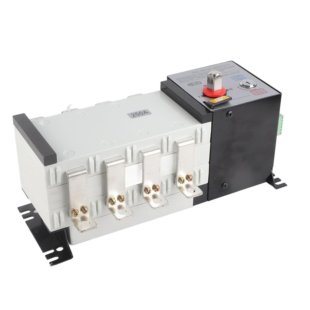 Generator Transfer Switch Isolated 2in 1out Mechanical Interlock Design Power Automatic Transfer Switch AC400V 250A (250A)