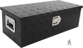 SCITOO 30 Inch Aluminum Heavy Duty Truck Bed Tool Box,Diamond Plate Crossover Storage for Most Full Size Pickups,Lockable Weatherproof Chest,Fits 30' Truck Beds,Easy Access to Load and Unload