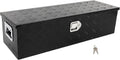 SCITOO 39 Inch Aluminum Heavy Duty Truck Bed Tool Box,Diamond Plate Crossover Storage for Most Full Size Pickups,Lockable Weatherproof Chest,Fits 39' Truck Beds,Easy Access to Load and Unload
