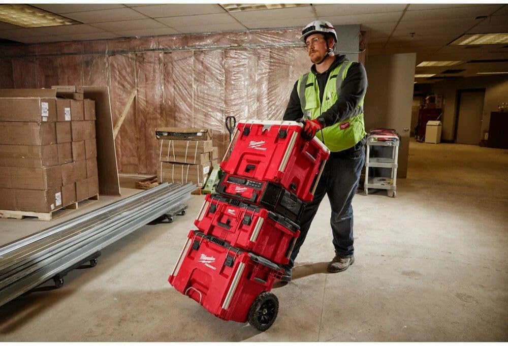 Milwaukee Electric - PACKOUT 10 Compact Portable Tool Box with ADJUSTA