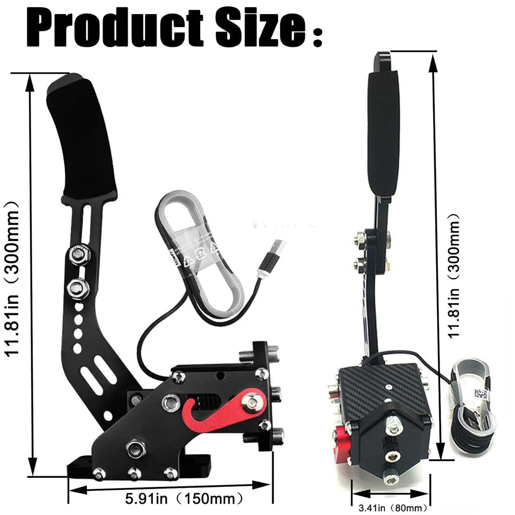 Obokidly Upgrade USB Handbrake Support G920 Compatible With XBOX ONE/XBOX ONE S For Simracing Game Sim Rig; And Suitable For PC (Black-2)