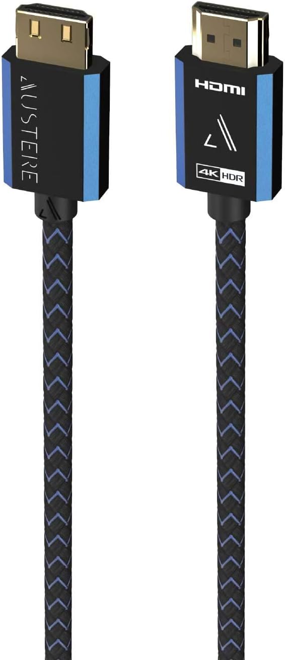 Samsung QN77S90DAFXZA 77 Inch 4K OLED Smart TV with Dolby Atmos and an Austere 5S-4KHD2-2.5M V-Series 2.5m Premium 4K HDR HDMI Braided Cable (2024)