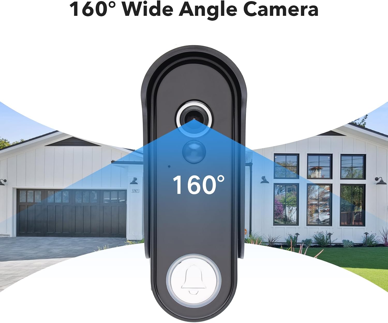 Wireless Smart Video Doorbell Intercom System, WiFi 1080P Video Doorbell Camera with Monitor, Video Door Phone with 7''Touch Screen, Motion Detection, No Subscription, APP Control
