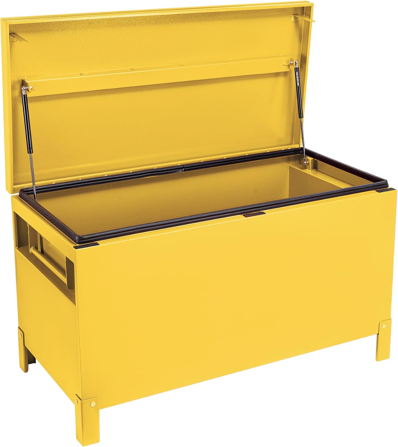 Garvee Steel Truck Bed Toolboxes 36'' Jobsite Storge Box Heavy Duty Steel Jobsite Tool Chest XXL Large Deck Truck Bed Box (36 Inch/Yellow)