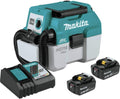 Makita XCV11T 18V LXT® Lithium-Ion Brushless Cordless 2 Gallon HEPA Filter Portable Wet/Dry Dust Extractor/Vacuum Kit (5.0Ah)