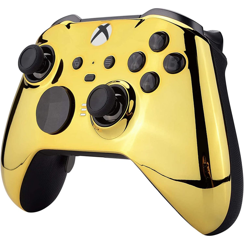 Custom Controllerzz Elite Series 2 Controller Compatible With Xbox One, Xbox Series S and Xbox Series X (Gold Chrome)