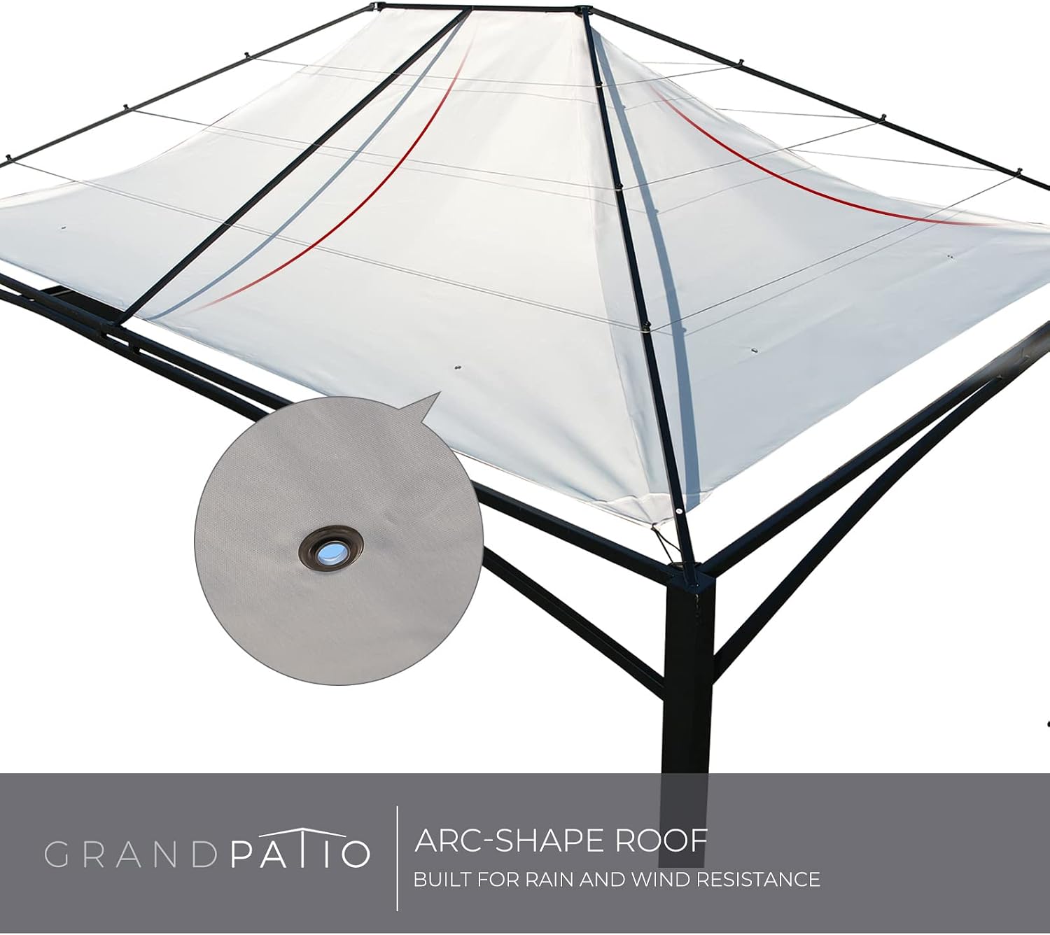 Grand Patio 10x13 FT Gazebo, Outdoor Garden Pavilion with Climbing Trellis for Vines and Plants