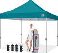 MASTERCANOPY Pop Up Canopy Tent Commercial Grade 10x10 Instant Shelter (Turquoise)