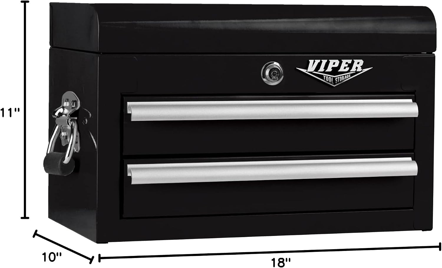 Viper Tool Storage 18-Inch 2-Drawer Mini Tool Chest, Black