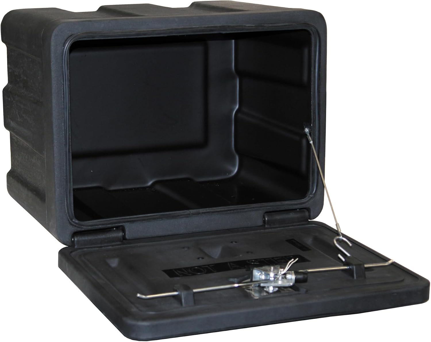 Buyers Products 1717100 Poly Truck Box, 18x 18x 24 Inches, Black - Surface & Underbody Mounted Truck Tool Box with Lockable T-Latch, Lightweight & Weatherproof, Great for ATVs & UTVs, Made in the USA