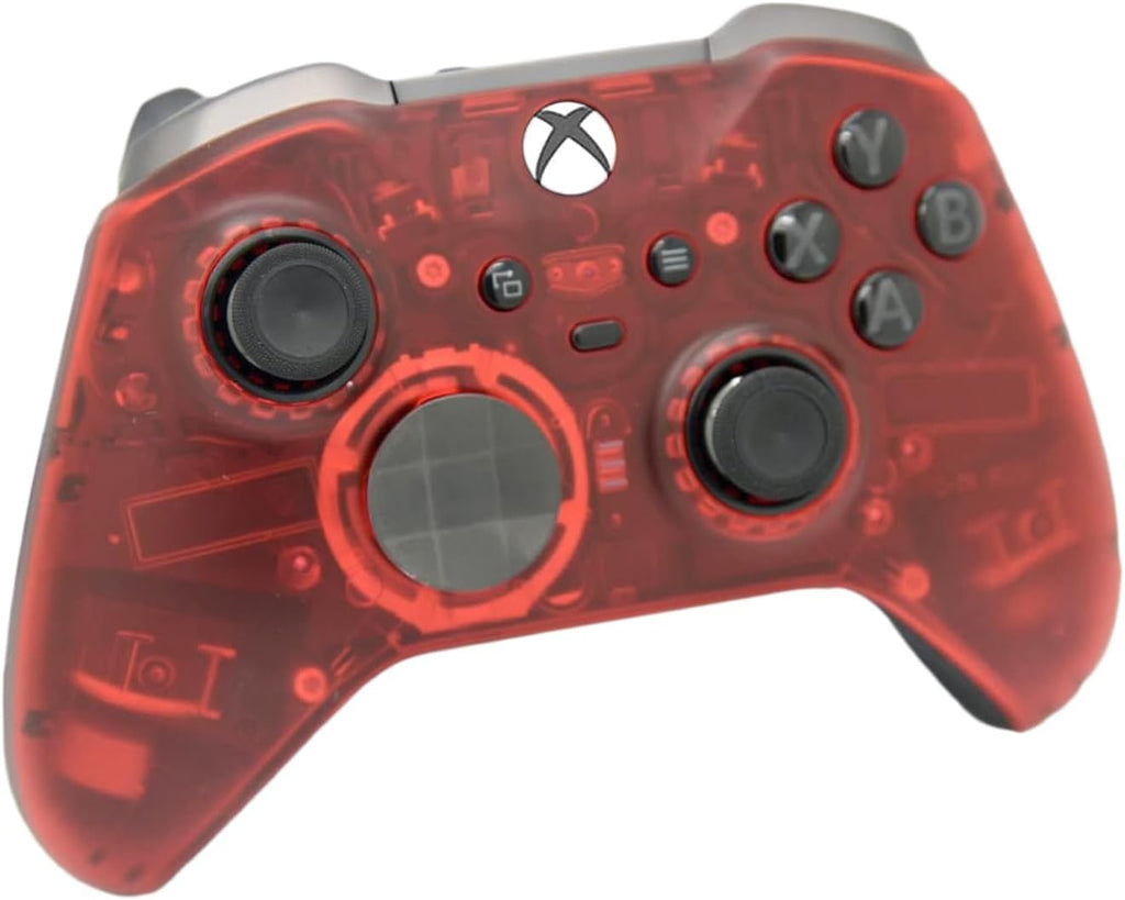 Elite 2 Custom Controller for PC, Windows 10+ Series X/S & One (Clear Red)