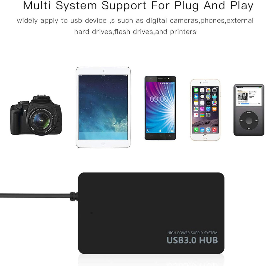 USB Hub 4 Port USB 3.0 Adapter Ultra Slim Portable Data Docking Station for Phone U Disk Printer Hard DiskKeyboard Mouse Gaming Equipment